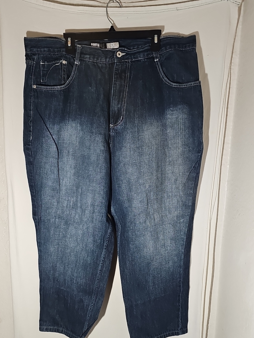 South Pole Men's Blue Relaxed Fit Jeans